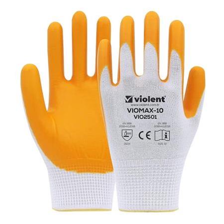 VIOLENT VIOMAX NITRIL ELDIVEN SARI BEYAZ NO:10